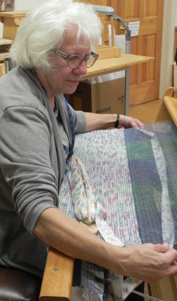 Rag-rug-weaving at Sievers